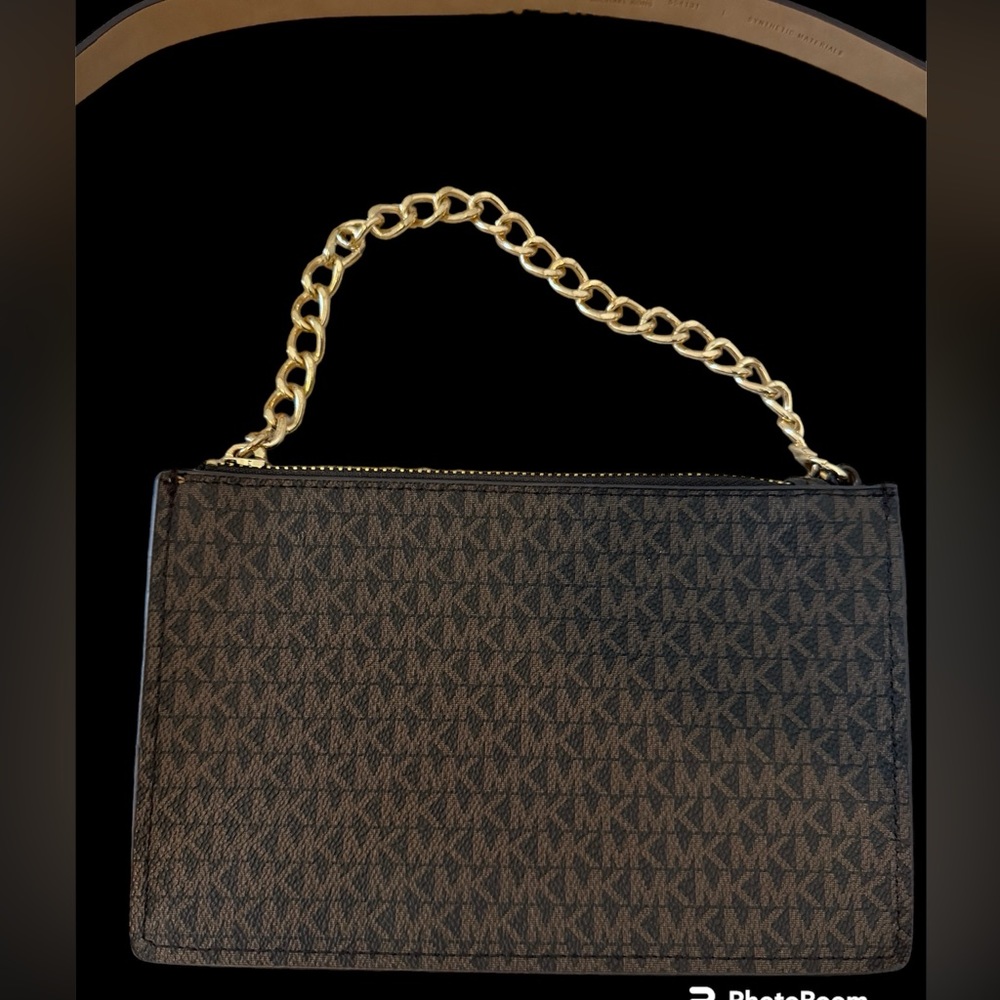 Michael Kors belt bag, brown signature pattern